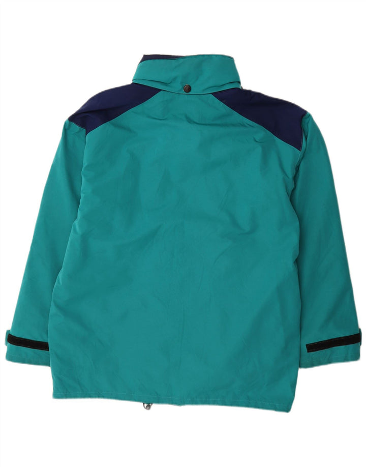 Giacca a vento da uomo SALEWA UK 40 Large Blu Colourblock in poliammide