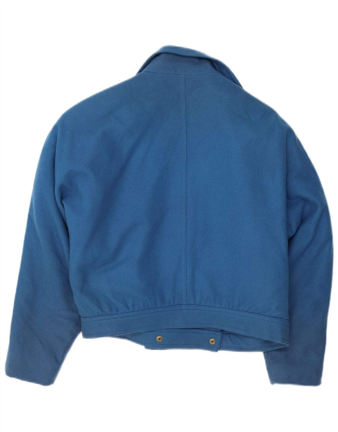 Giacca blazer oversize da donna vintage EU 42 grande lana blu