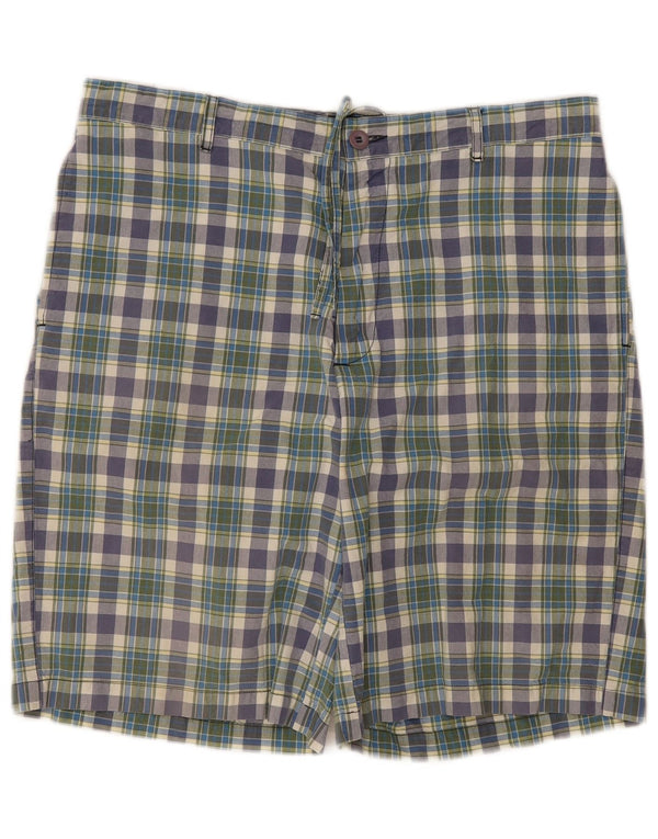 Pantaloncini chino regolari da uomo Woolrich W38 XL in cotone scozzese multicolore