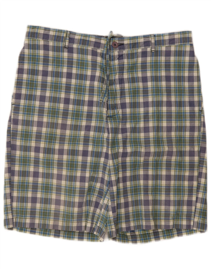 Pantaloncini chino regolari da uomo Woolrich W38 XL in cotone scozzese multicolore