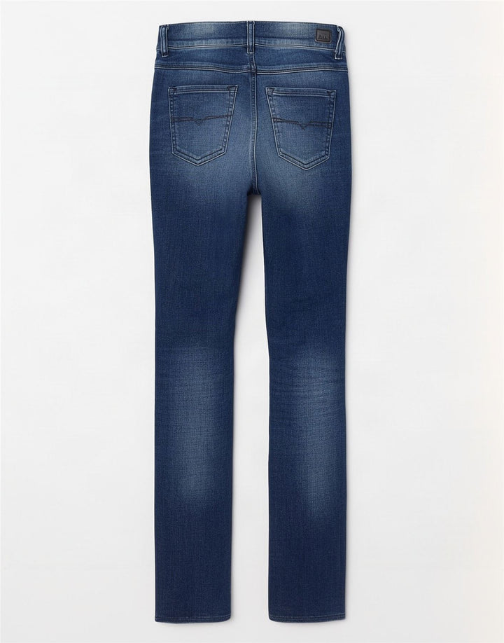 Jeans slim invecchiati da donna Diesel W24 L27 cotone blu