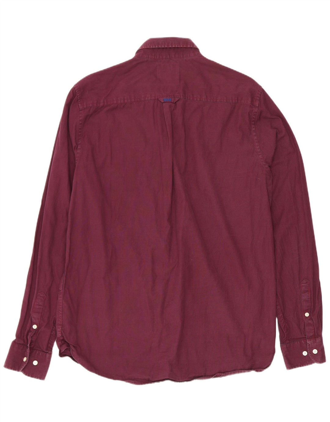 Camicia da uomo Superdry Large in cotone pied de poule bordeaux