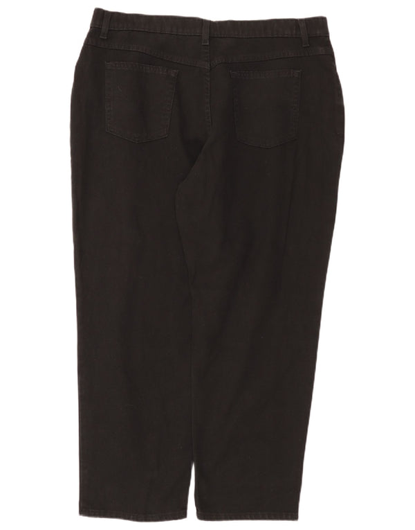 Pantaloni casual affusolati da donna Marks & Spencer UK 20 2XL W38 L26 Nero