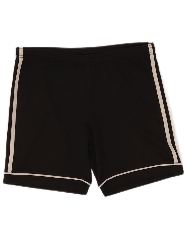 Pantaloncini sportivi Adidas Climalite da ragazzo 11-12 anni in poliestere nero