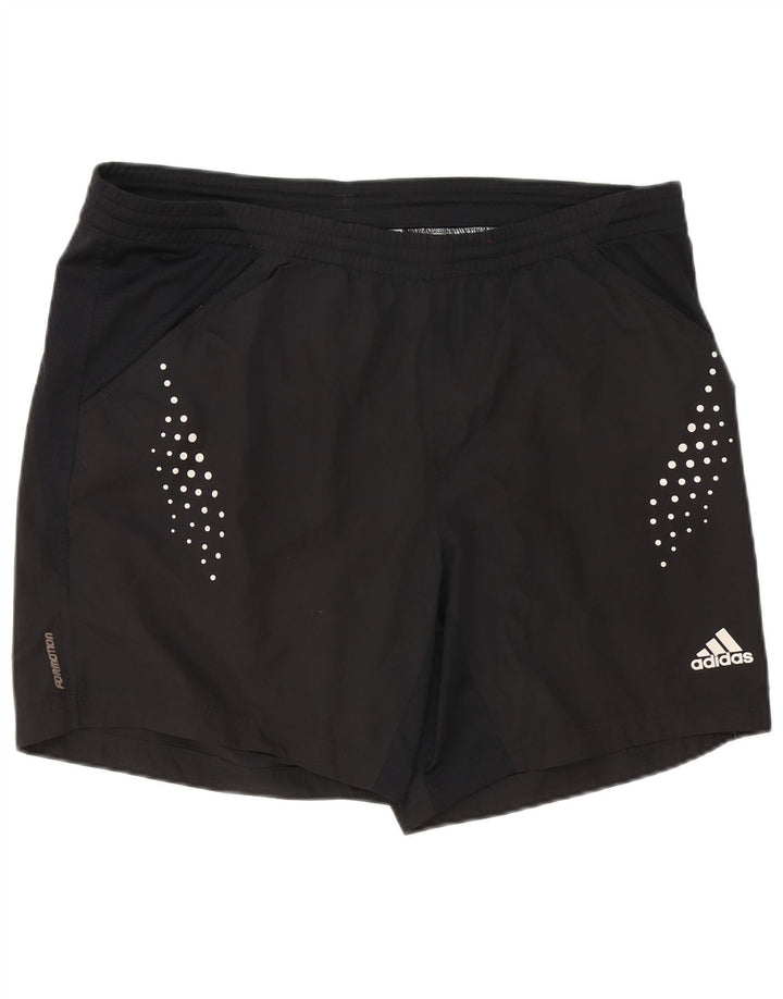 Pantaloncini sportivi Adidas Clima 365 da uomo grandi in poliestere maculato nero