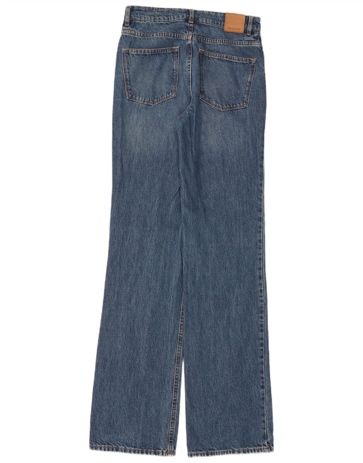 Jeans svasati a vita alta da donna Massimo Dutti W34 L35 cotone blu