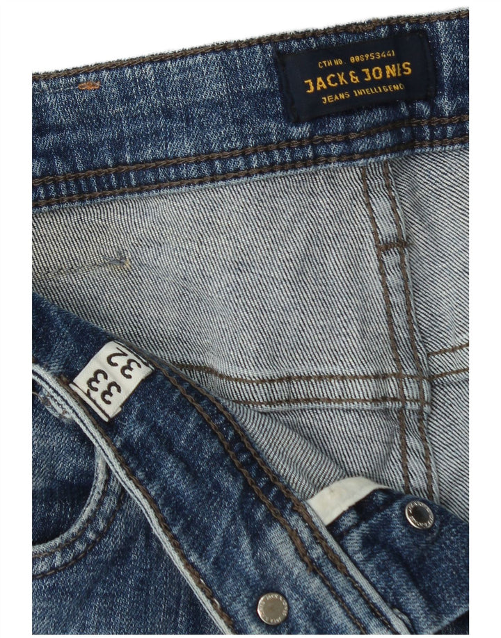 Jack & Jones Uomo GLENN Slim Jeans W33 L32 Blu