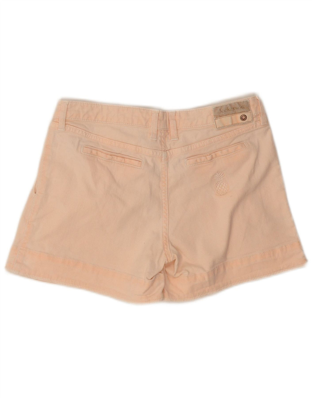 Pantaloncini di jeans con ancoraggio da donna Jeckerson W28 cotone rosa medio