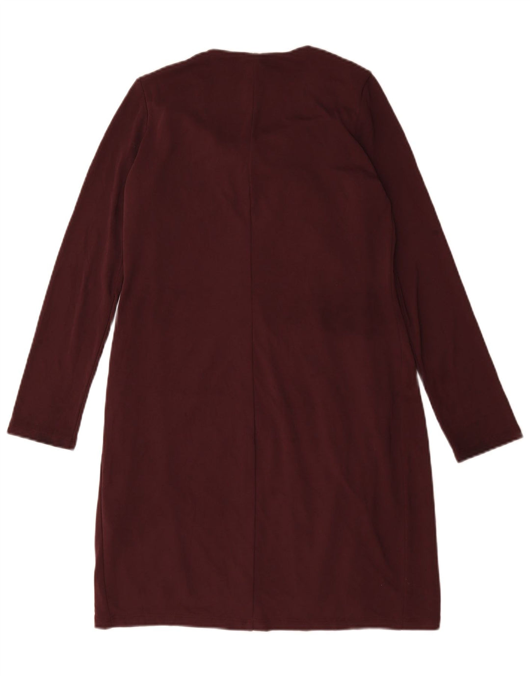 Abito a trapezio a maniche lunghe da donna Marks & Spencer UK 10 piccolo bordeaux
