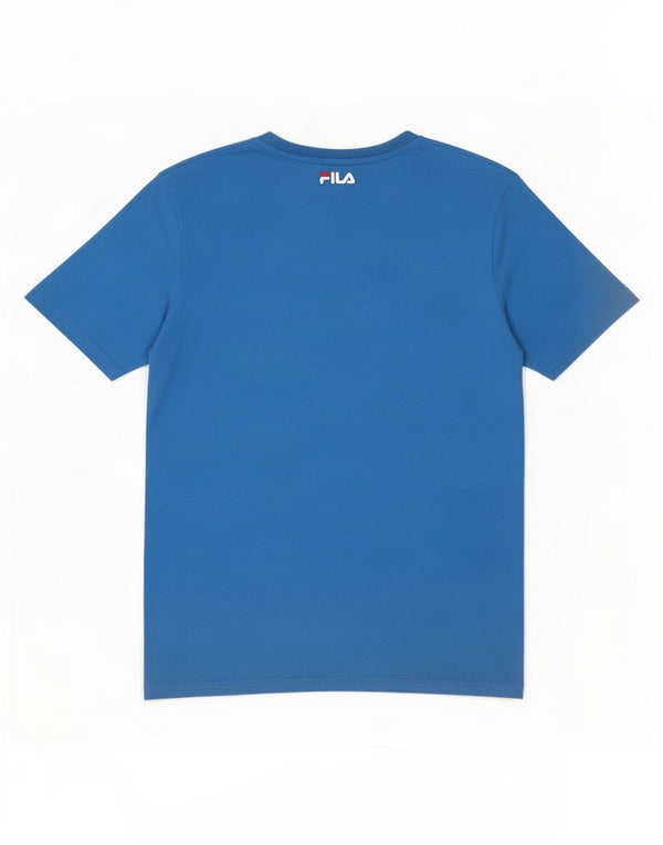 T-shirt grafica da bambino Fila Top 15-16 anni in cotone blu