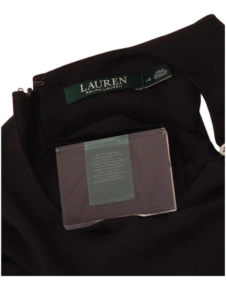 Tuta senza maniche da donna Ralph Lauren US 12 Large Poliestere nero