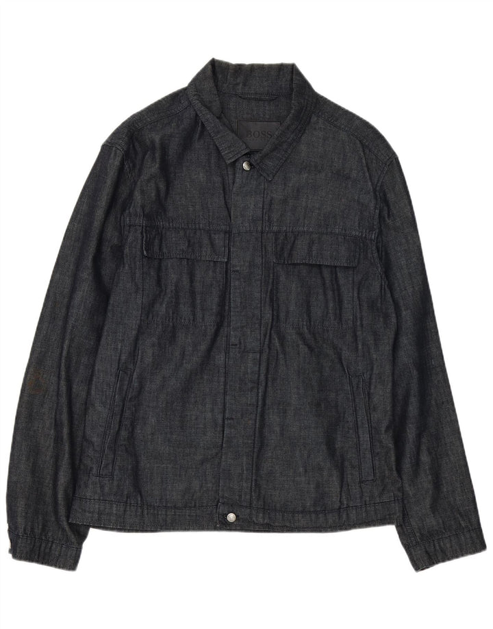 Giacca utility da uomo Hugo Boss IT 48 Cotone medio blu navy