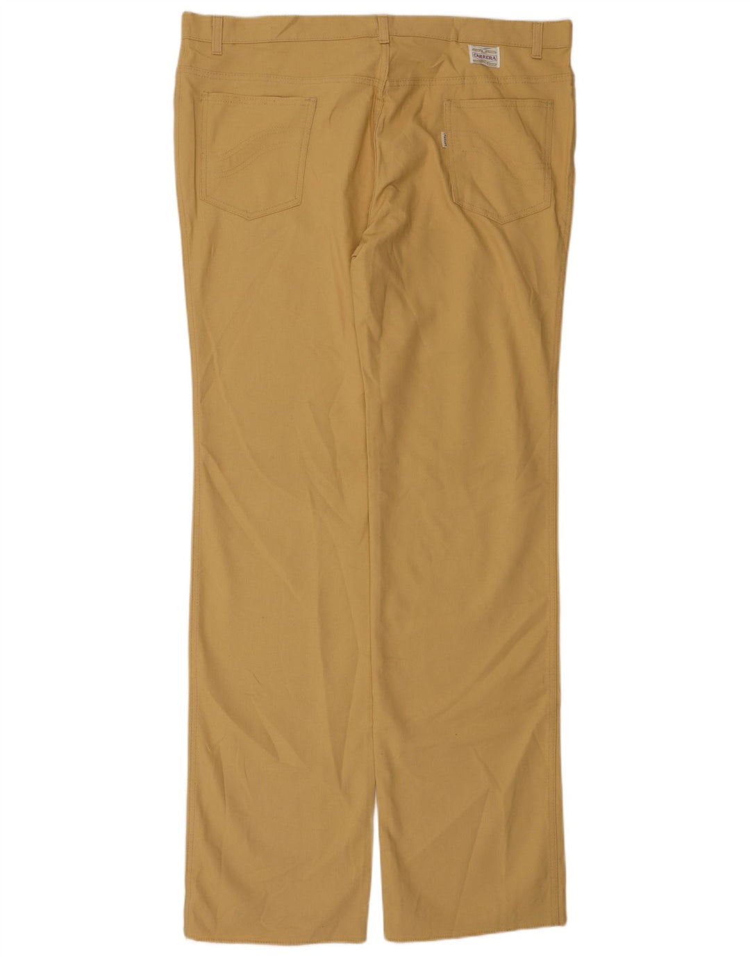 Pantaloni casual dritti da uomo CARRERA W42 L35 cotone giallo