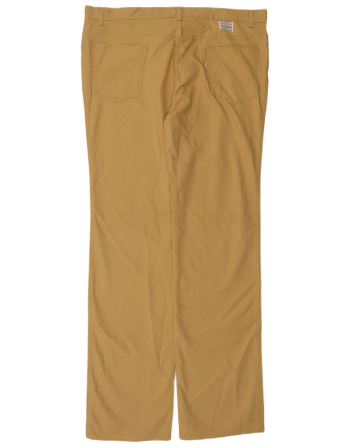 Pantaloni casual dritti da uomo CARRERA W42 L35 cotone giallo