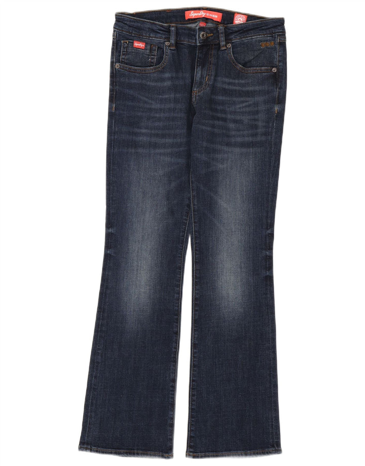 Jeans bootcut da donna SUPERDRY W28 L30 cotone blu