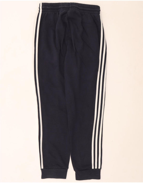 ADIDAS Mens Tracksuit Trousers Joggers Medium  Navy Blue Cotton