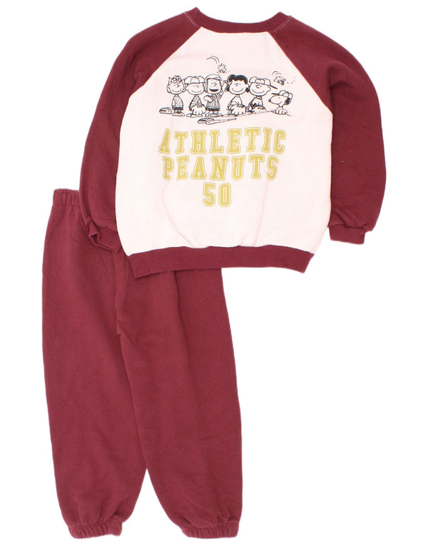 Tuta intera Zara da ragazzo con grafica 5-6 anni in cotone color block bordeaux