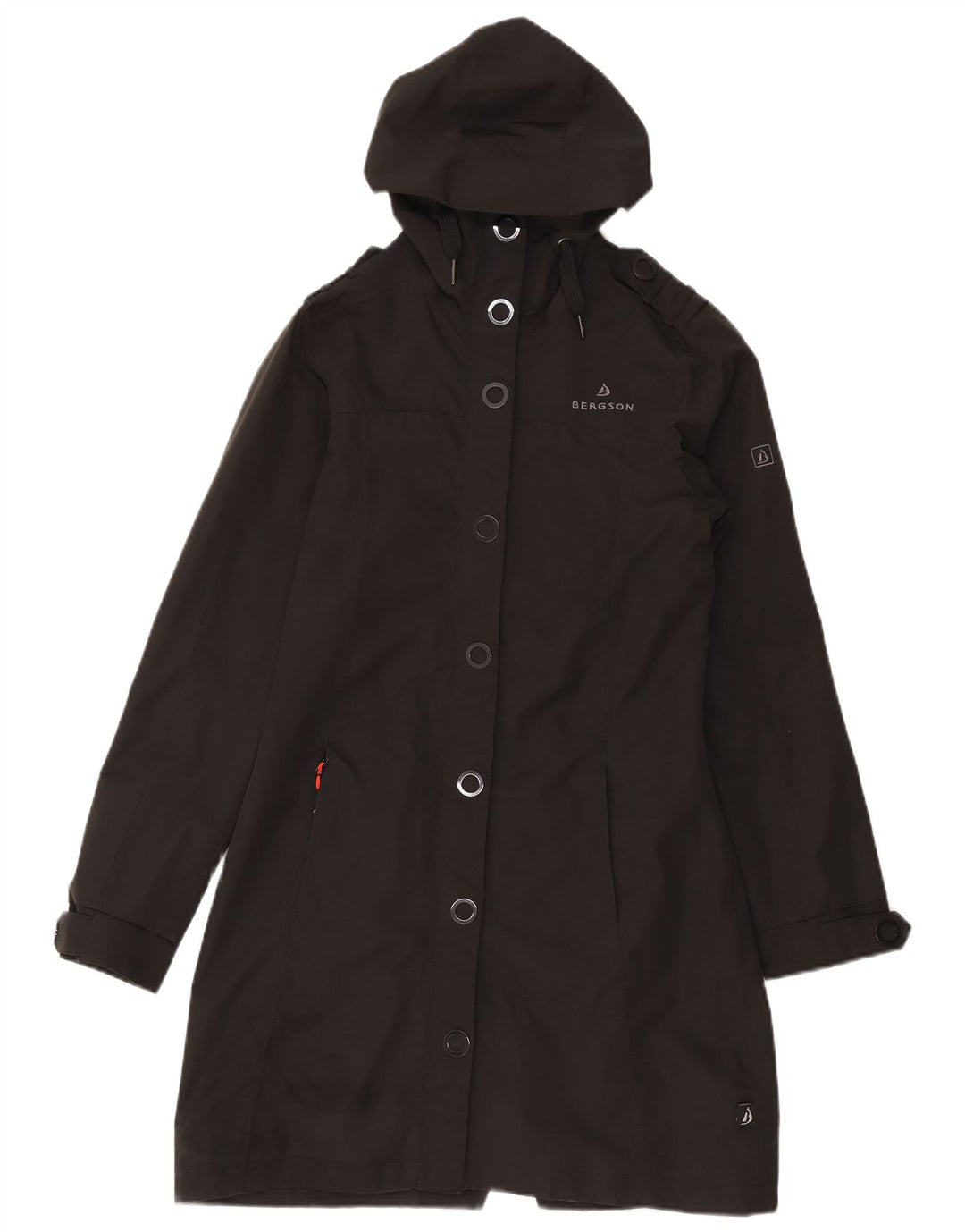 Giacca a vento con cappuccio da donna Bergson UK 10 Small Poliestere nero