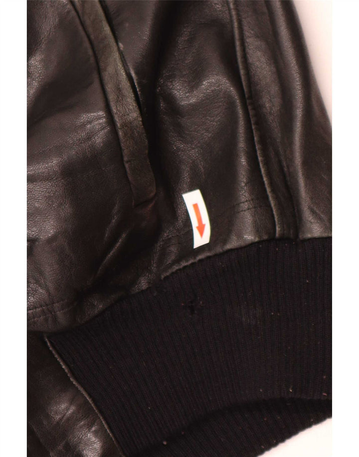 Giacca in pelle da uomo Marpel IT 52 XL Nera