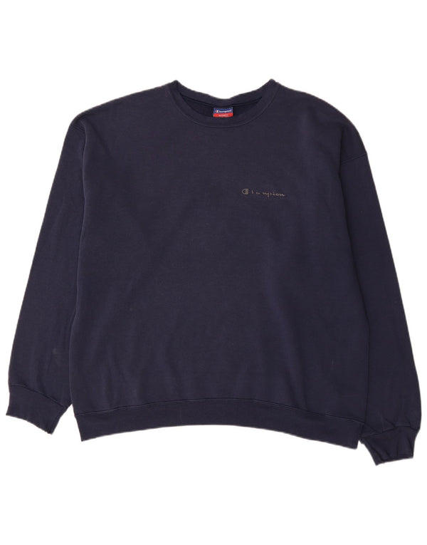 Felpa da uomo Champion Jumper XL in cotone blu navy