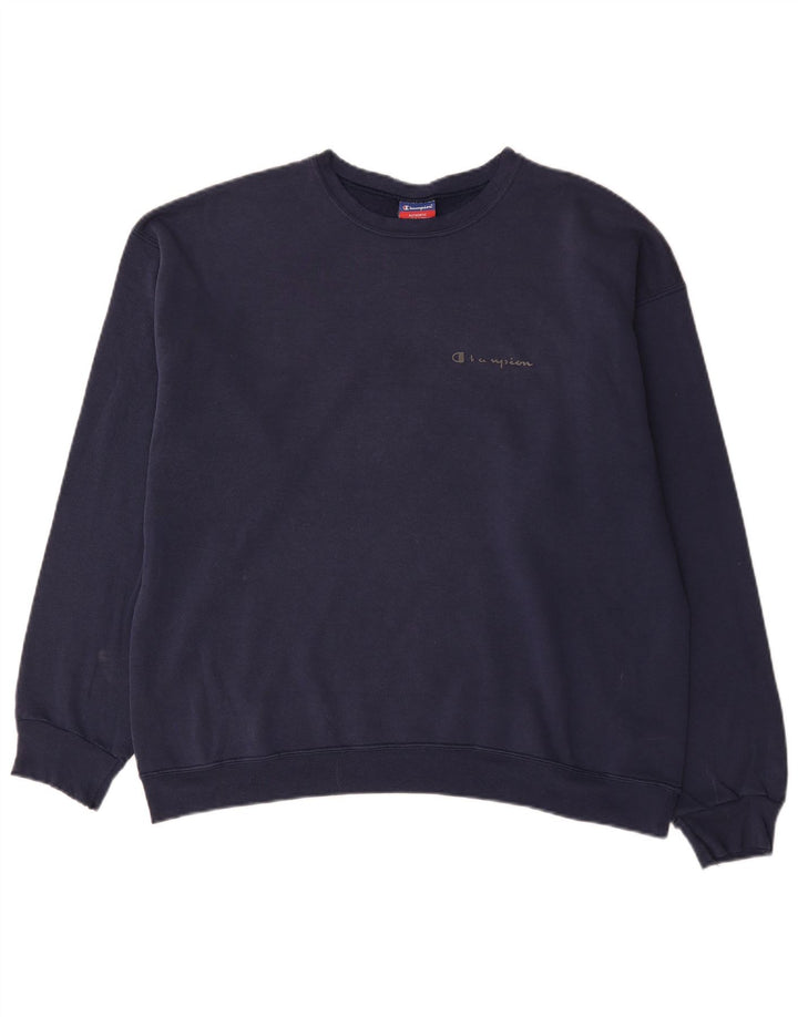 Felpa da uomo Champion Jumper XL in cotone blu navy