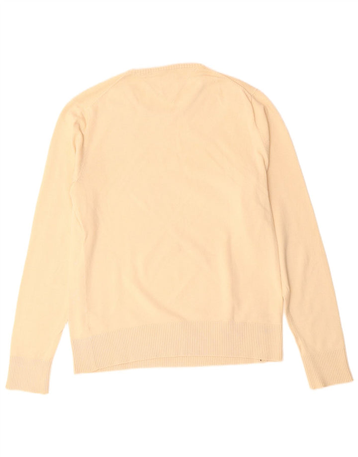 TOMMY HILFIGER Maglione girocollo da uomo piccolo in cotone beige