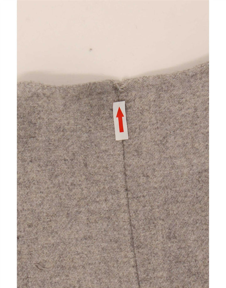 Soprabito oversize con maniche a 3/4 da donna Zara UK 10 piccolo in lana grigia