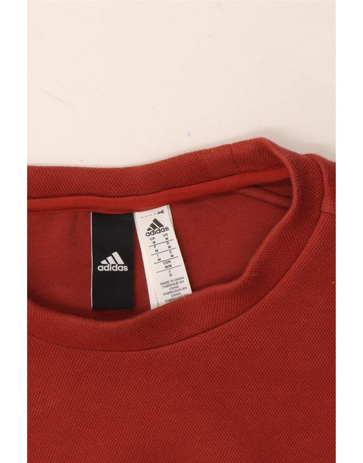 ADIDAS Mens Sweatshirt Jumper Medium Red Cotton Vintage Adidas and Second-Hand Adidas from Messina Hembry 
