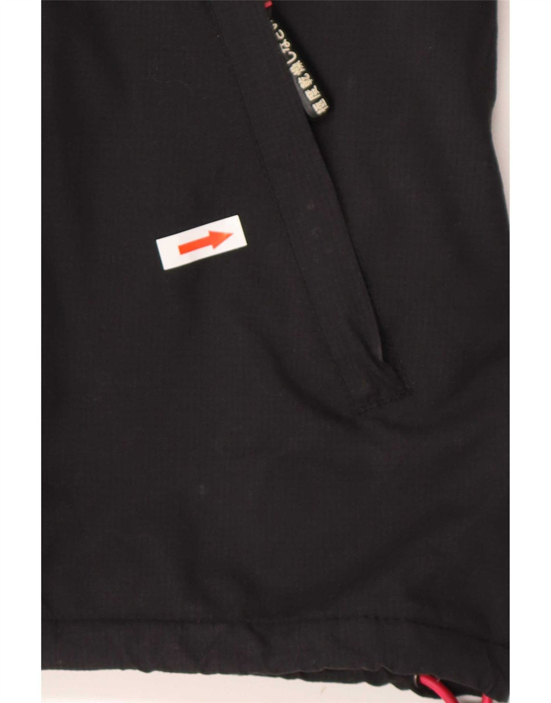 Giacca a vento con cappuccio da donna Superdry Windcheater UK 14 media nera