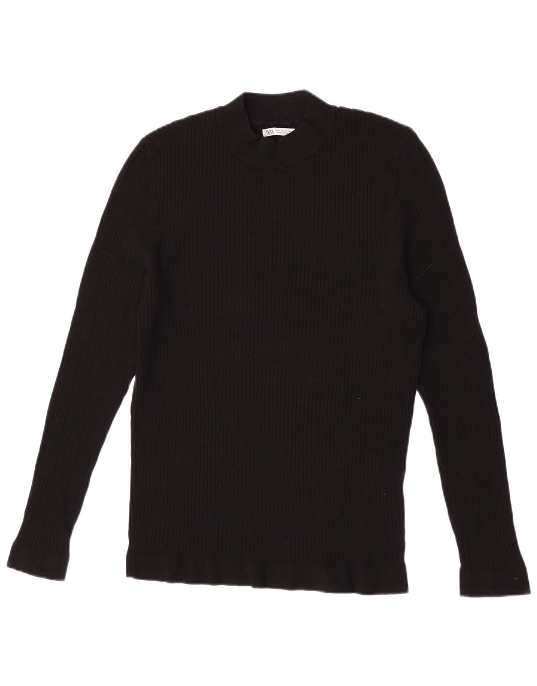 Top Zara da donna a maniche lunghe UK 18 XL Nero