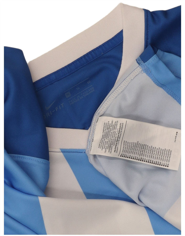 T-shirt da uomo Nike Dri Fit Top XL in poliestere a righe blu