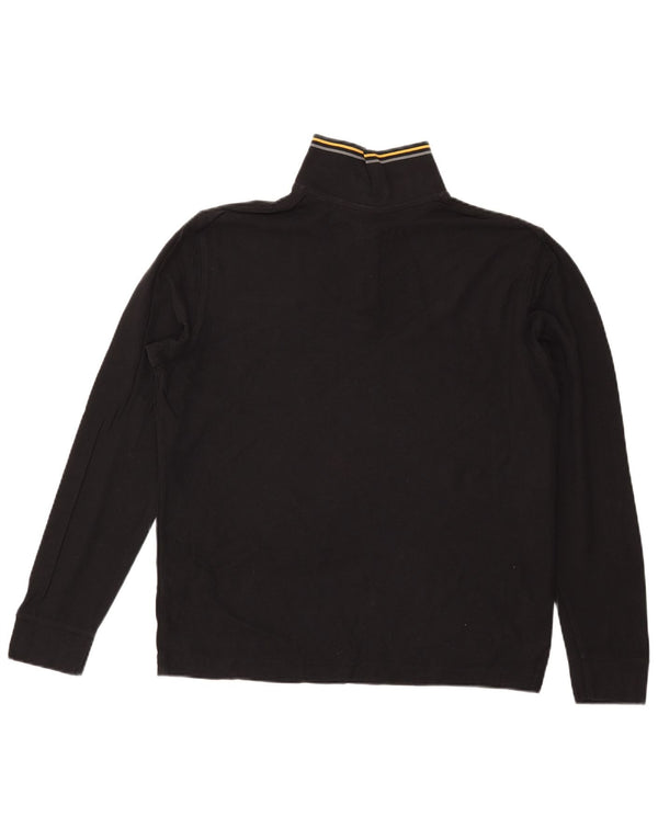 Polo da uomo a maniche lunghe Lotto Large nera