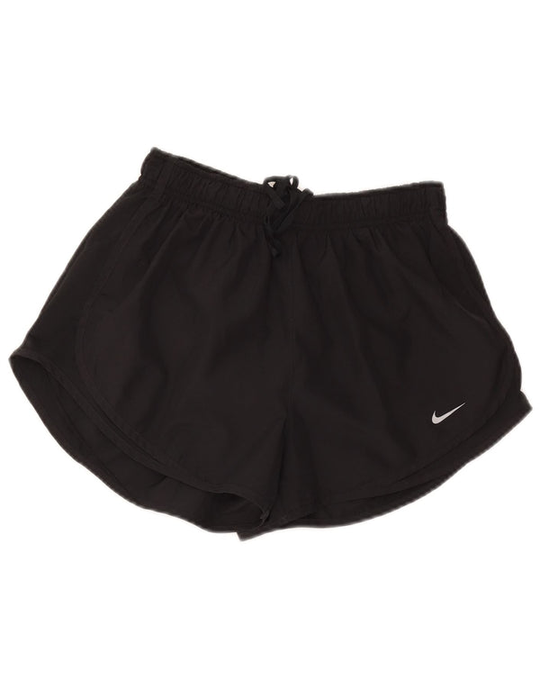 Pantaloncini sportivi Nike Dri Fit da donna UK 12 medio neri