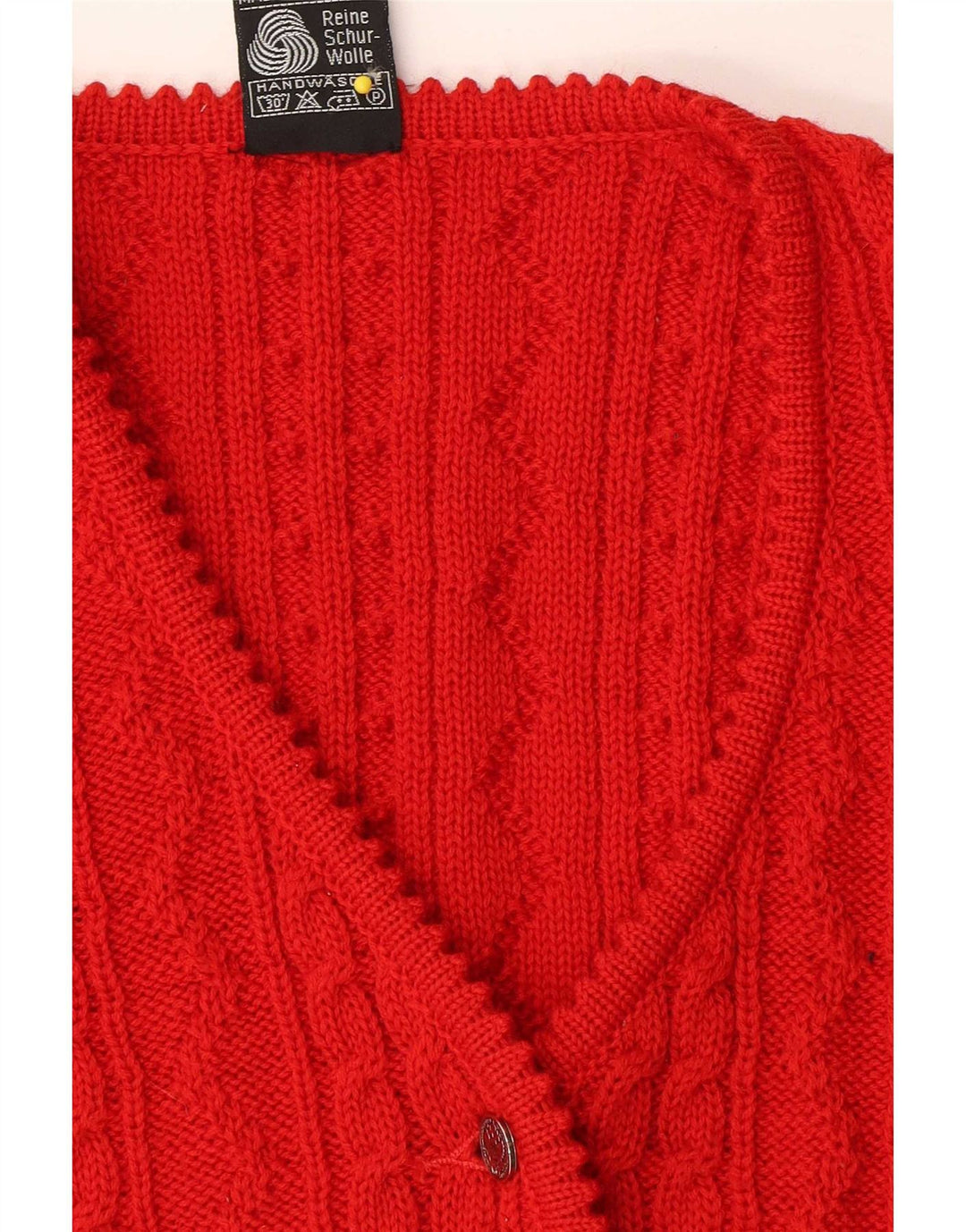 Giesswein Maglione cardigan senza maniche corto da donna EU 40 lana rossa media