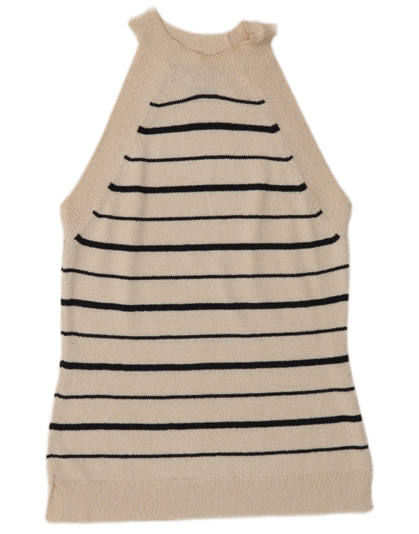 Canotta da donna Massimo Dutti UK 6 XS bianco sporco a righe