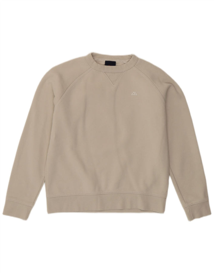 Felpa da donna Kappa Jumper UK 10 Small Beige Cotton