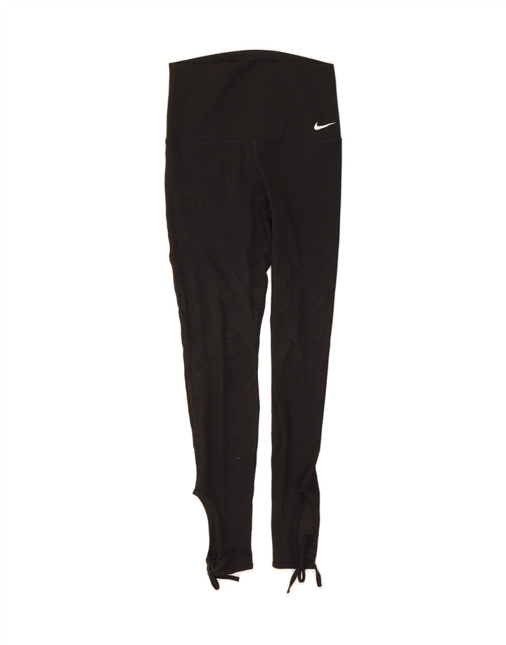 NIKE Womens Dri Fit Leggings UK 6 XS Black Polyester Vintage Nike and Second-Hand Nike from Messina Hembry 