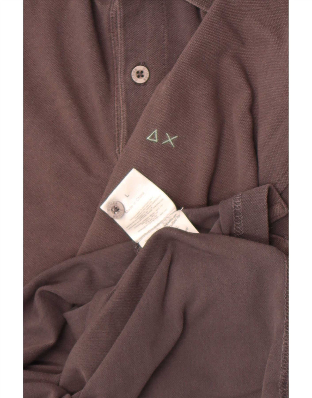 Polo da uomo Sun68 grande in cotone grigio