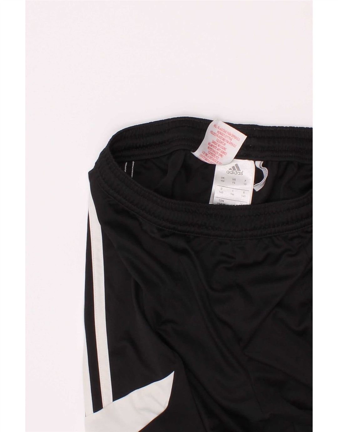 Pantaloncini sportivi Adidas da bambino 9-10 anni, colore nero medio, in poliestere color block