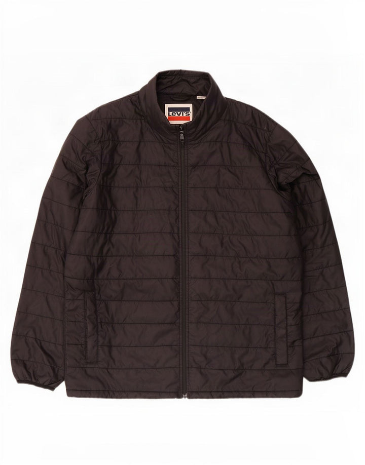 Giacca imbottita da uomo Levi's UK 40 grande poliestere nero