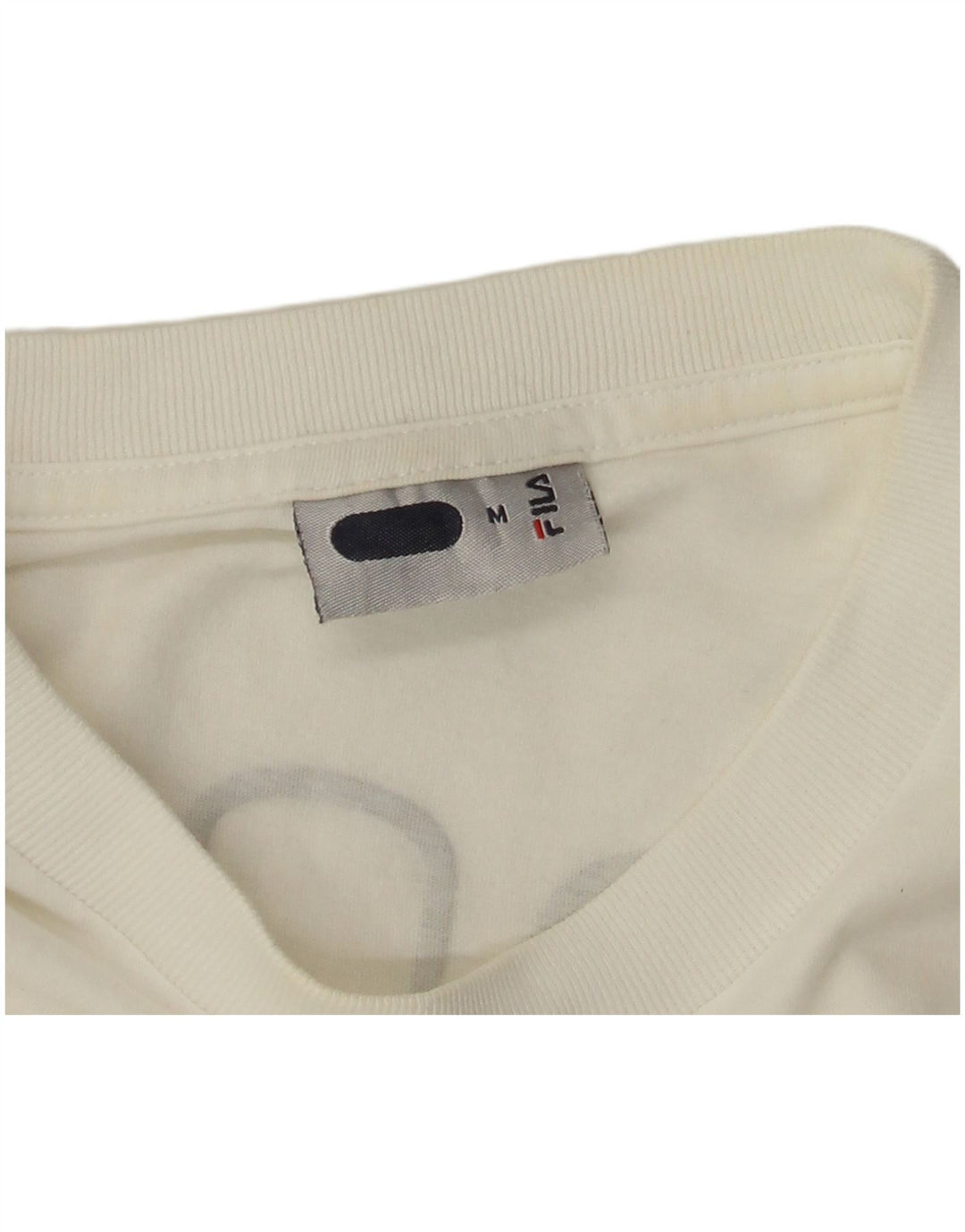 T-shirt grafica da uomo Fila Top in cotone bianco medio