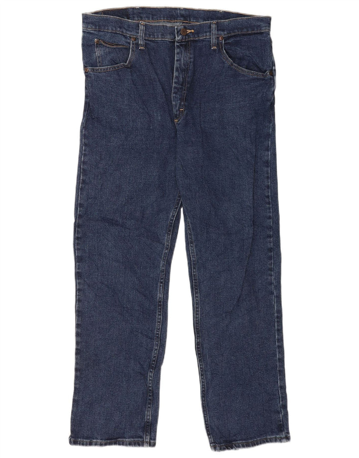 Jeans dritti da uomo Wrangler W36 L30 cotone blu