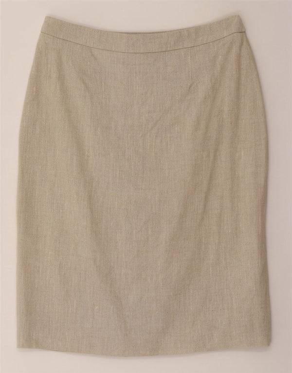 Gonna a tubino da donna Hobbs UK 14 grande W32 Beige