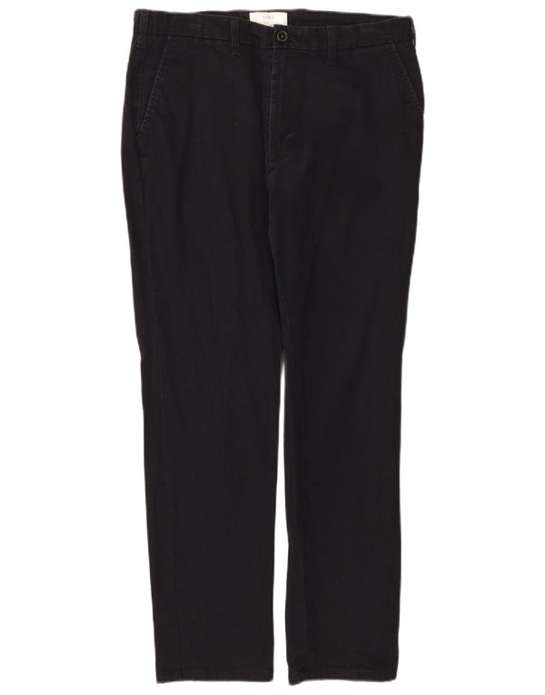 Pantaloni chino slim fit da uomo Marks & Spencer W34 L31 cotone blu navy
