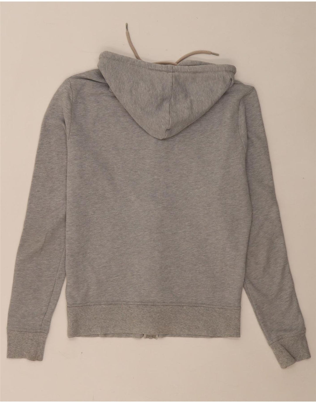 TOMMY HILFIGER Maglione con cappuccio e zip grafica da uomo piccolo in cotone grigio
