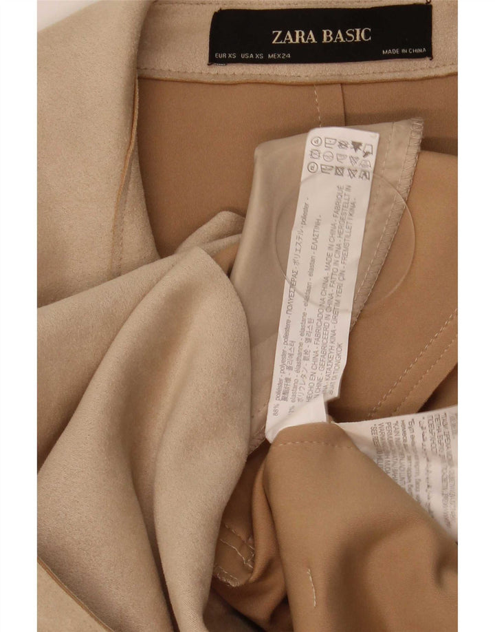 Trench da donna Zara UK 6 XS Beige poliestere