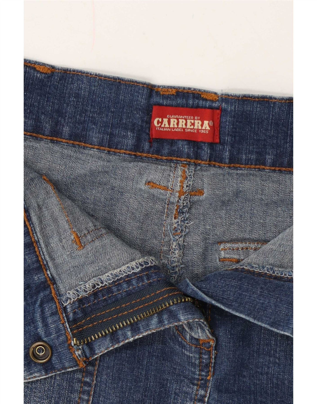 Mini gonna di jeans da donna Carrera W30 blu medio