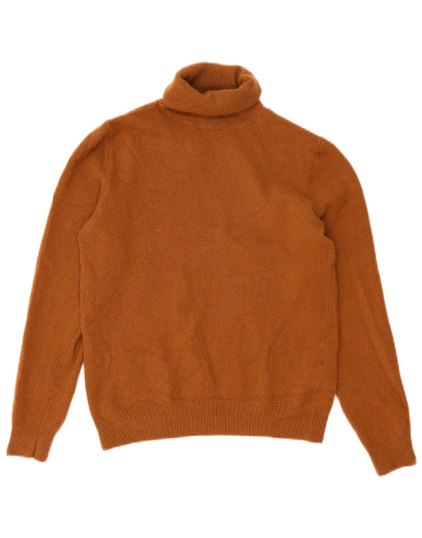 Maglione da donna Benetton a collo alto corto UK 12 Marrone medio