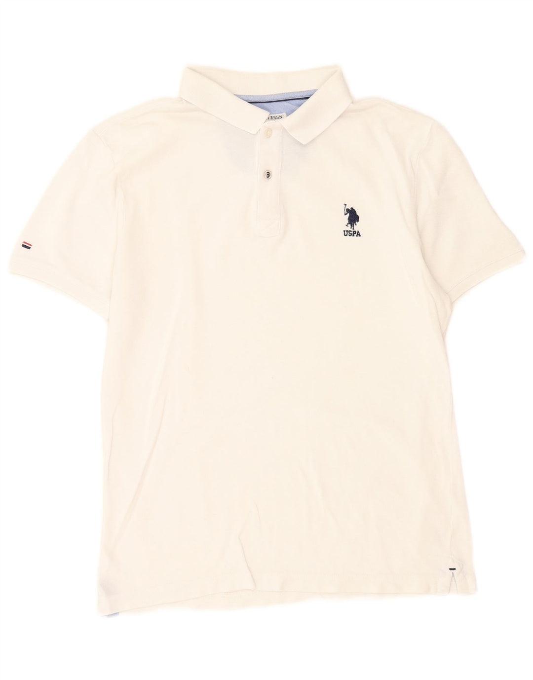 Polo Assn. degli Stati Uniti Polo da uomo in cotone bianco medio