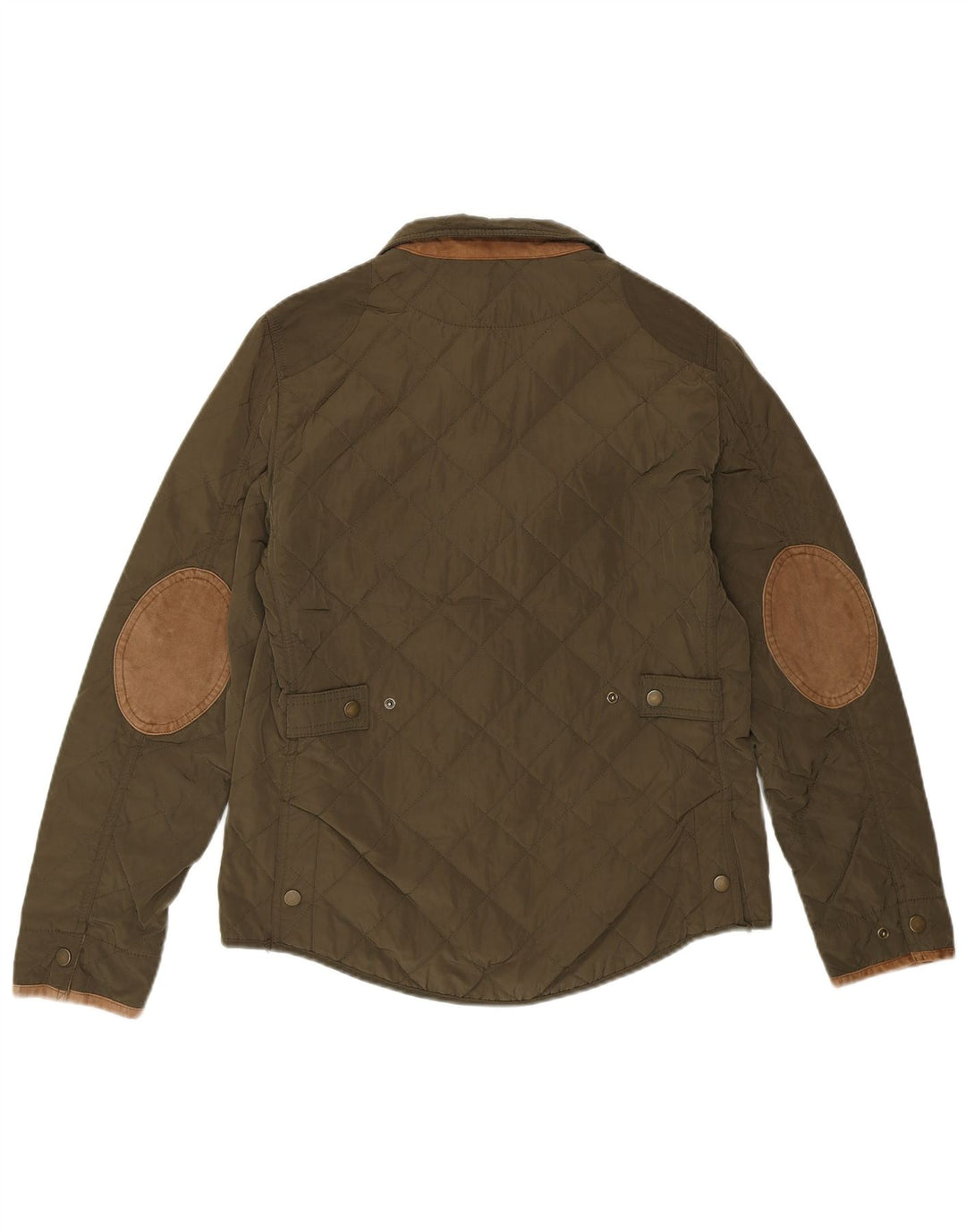 Giacca trapuntata da donna Massimo Dutti EU 38 Nylon verde medio